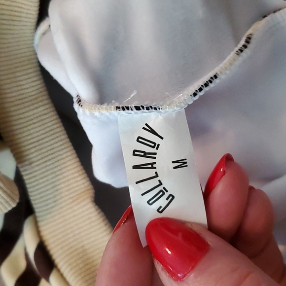 Collaroy DOG Hoodie Stripe Sweatshirt heavyweight sz M New in bag - Picture 5 of 6